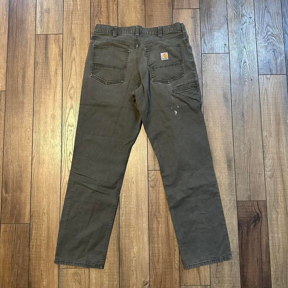 Carhartt Other - Carhartt relaxed fit‎ baggy gray distressed workwear pants size 34 x 34